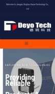 How deyotech.com looks like on a mobile device such as an iPhone.