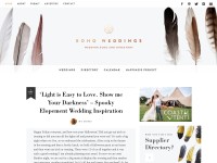 Desktop screenshot for boho-weddings.com