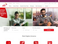 Desktop screenshot for robi.com.bd