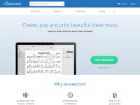 Desktop screenshot for musescore.org