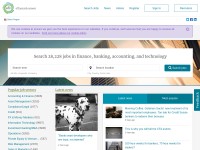 Desktop screenshot for efinancialcareers.com