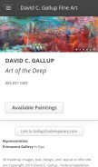 How dgallup.com looks like on a mobile device such as an iPhone.