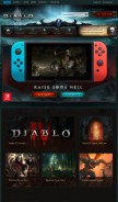 How diablo3.com looks like on a mobile device such as an iPhone.