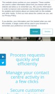 How diabolocom.com looks like on a mobile device such as an iPhone.