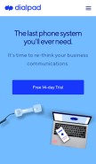 How dialpad.com looks like on a mobile device such as an iPhone.