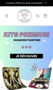 How diamond-faction.com looks like on a mobile device such as an iPhone.