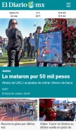 How diario.mx looks like on a mobile device such as an iPhone.