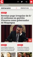 How diariocorreo.pe looks like on a mobile device such as an iPhone.