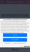 How diariodeleon.es looks like on a mobile device such as an iPhone.