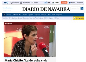 How diariodenavarra.es looks like on a tablet such as an iPad.