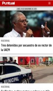 How diariopuntual.com looks like on a mobile device such as an iPhone.