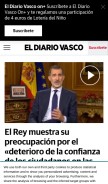 How diariovasco.com looks like on a mobile device such as an iPhone.
