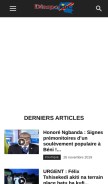 How diaspordc.com looks like on a mobile device such as an iPhone.