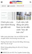 How diathevang.vn looks like on a mobile device such as an iPhone.