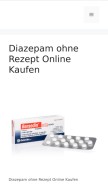 How diazepam-kaufen.com looks like on a mobile device such as an iPhone.