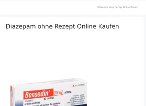 How diazepam-kaufen.com looks like on a tablet such as an iPad.