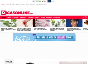 How dicasonline.com looks like on a tablet such as an iPad.