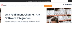How dicentral.com looks like on a tablet such as an iPad.