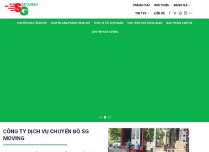 How dichvuchuyendo.net looks like on a tablet such as an iPad.