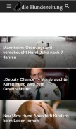 How diehundezeitung.com looks like on a mobile device such as an iPhone.