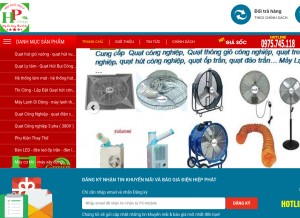 How dienhiepphat.com looks like on a tablet such as an iPad.