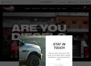 How dieselpowerproducts.com looks like on a tablet such as an iPad.