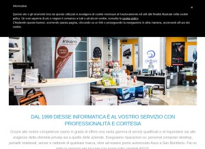 How diesseweb.it looks like on a tablet such as an iPad.