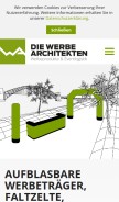How diewerbearchitekten.com looks like on a mobile device such as an iPhone.