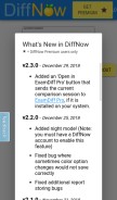 How diffnow.com looks like on a mobile device such as an iPhone.