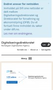 How difi.no looks like on a mobile device such as an iPhone.