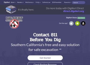 How digalert.org looks like on a tablet such as an iPad.