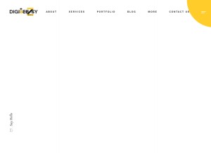 How digibeezsy.com looks like on a tablet such as an iPad.