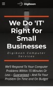 How digiboon.com looks like on a mobile device such as an iPhone.