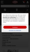 How digikey.fr looks like on a mobile device such as an iPhone.