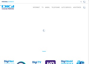 How digiromania.ro looks like on a tablet such as an iPad.
