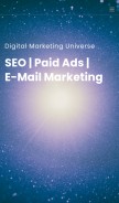 How digital-marketing-universe.com looks like on a mobile device such as an iPhone.