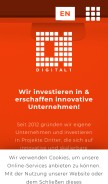 How digital1.online looks like on a mobile device such as an iPhone.