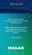 How digitalglobe.com looks like on a mobile device such as an iPhone.