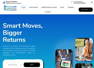 How digitallinkspro.com looks like on a tablet such as an iPad.