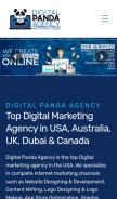 How digitalpandaagency.com looks like on a mobile device such as an iPhone.