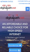 How digitalpath.net looks like on a mobile device such as an iPhone.
