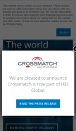 How digitalpersona.com looks like on a mobile device such as an iPhone.
