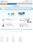 How digitalroom.com looks like on a mobile device such as an iPhone.