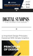 How digitalsynopsis.com looks like on a mobile device such as an iPhone.
