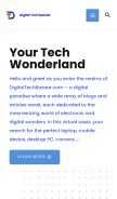 How digitaltechbazaar.com looks like on a mobile device such as an iPhone.