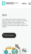 How digitechindia.co looks like on a mobile device such as an iPhone.