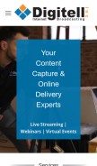 How digitellinc.com looks like on a mobile device such as an iPhone.