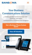 How digium.com looks like on a mobile device such as an iPhone.