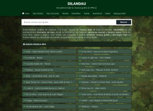 How dilandau.pro looks like on a tablet such as an iPad.