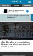 How dineroenimagen.com looks like on a mobile device such as an iPhone.